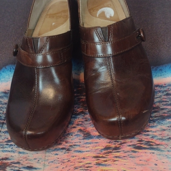 Dansko leather brown clogs size 38 - Picture 2 of 7